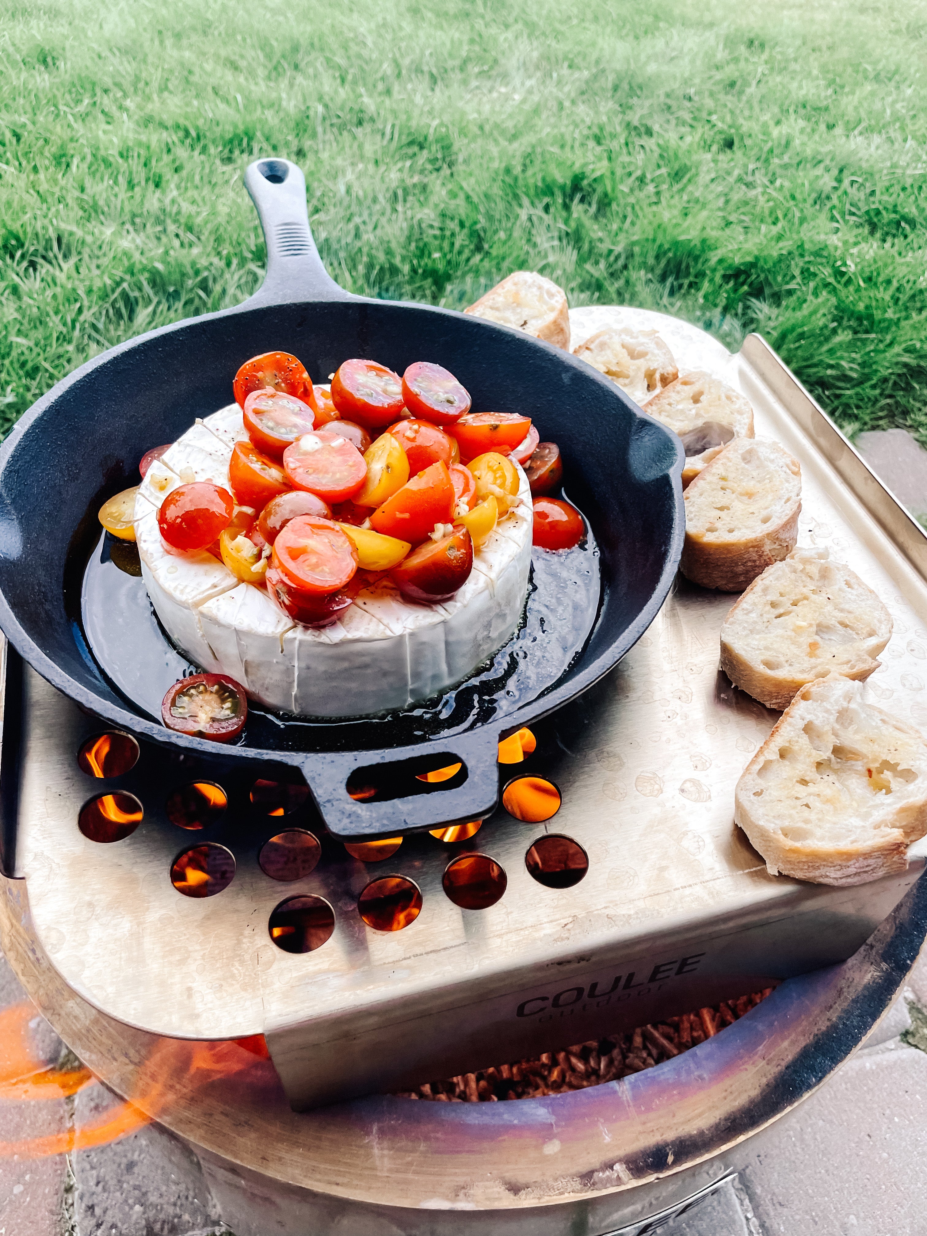 Campfire Caprese Brie