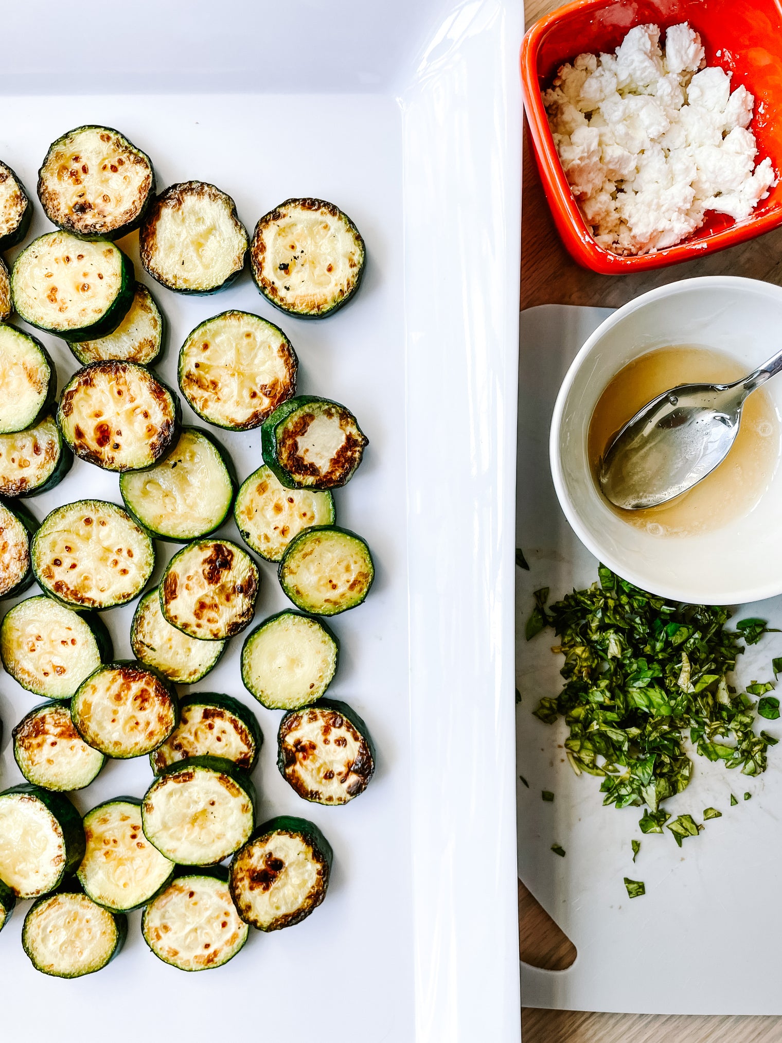 Grilled Goat Cheese Zucchini
