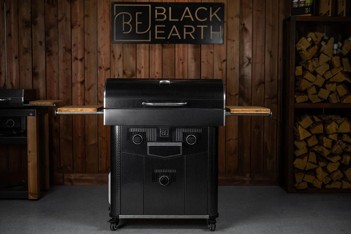 Black Earth Fusion 36 Gas Grill + Charcoal Smoker
