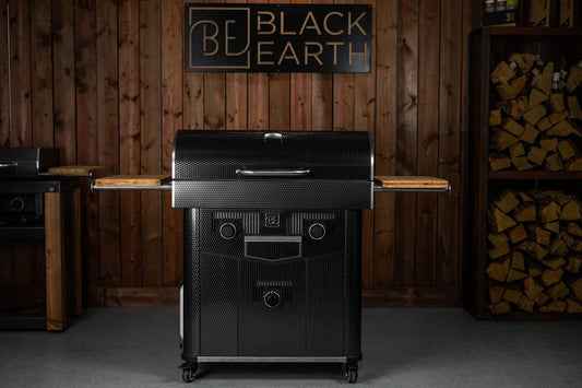 Black Earth Fusion 36 Gas Grill + Charcoal Smoker